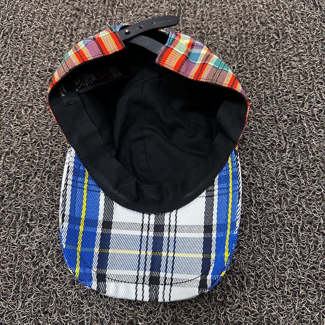 버버리 하우스 체크 패티워크 볼캡 모자 상품이미지3