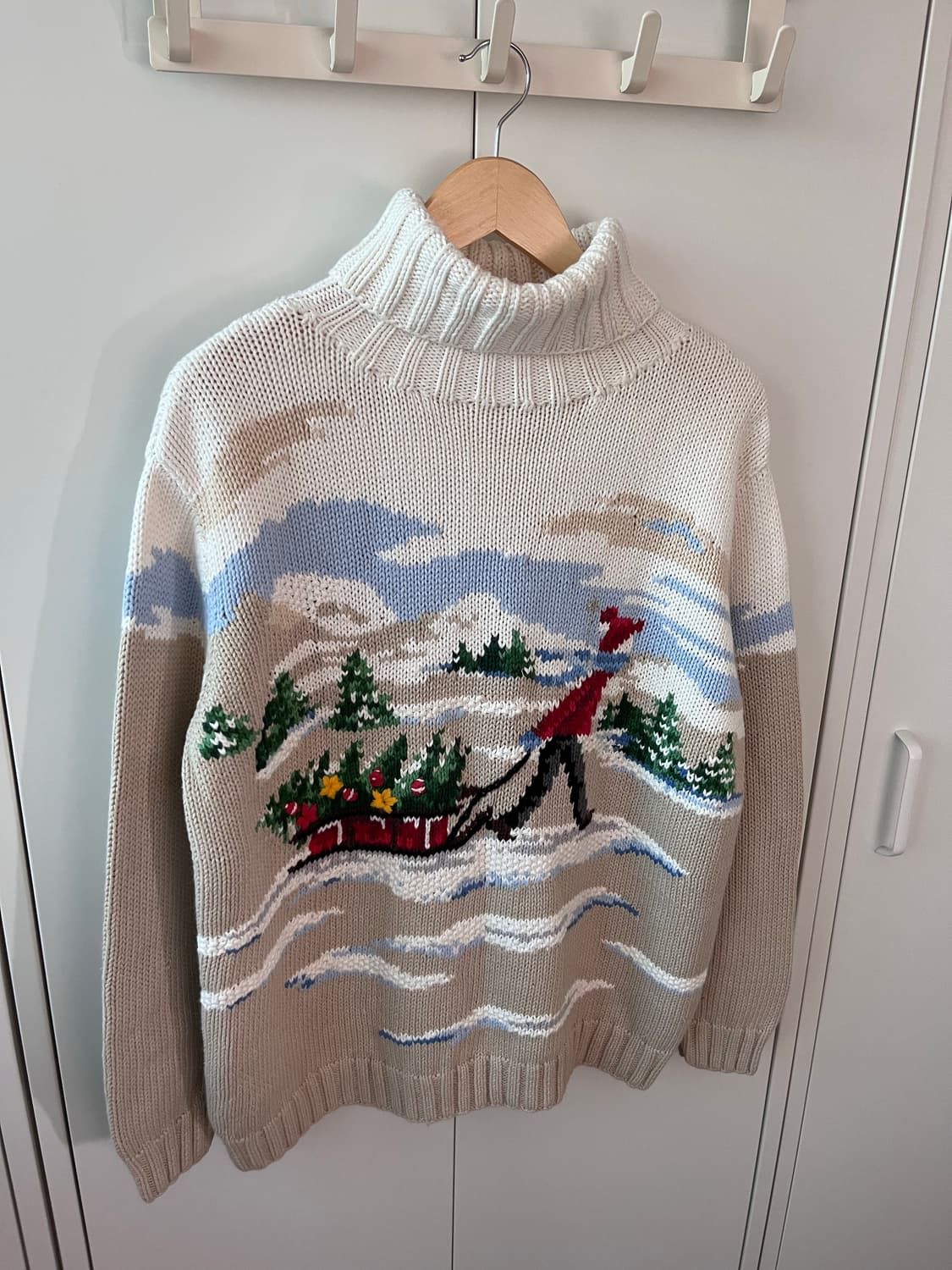 (Rare) Liz claiborne 눈썰매 소년 목폴라 니트  상품이미지4