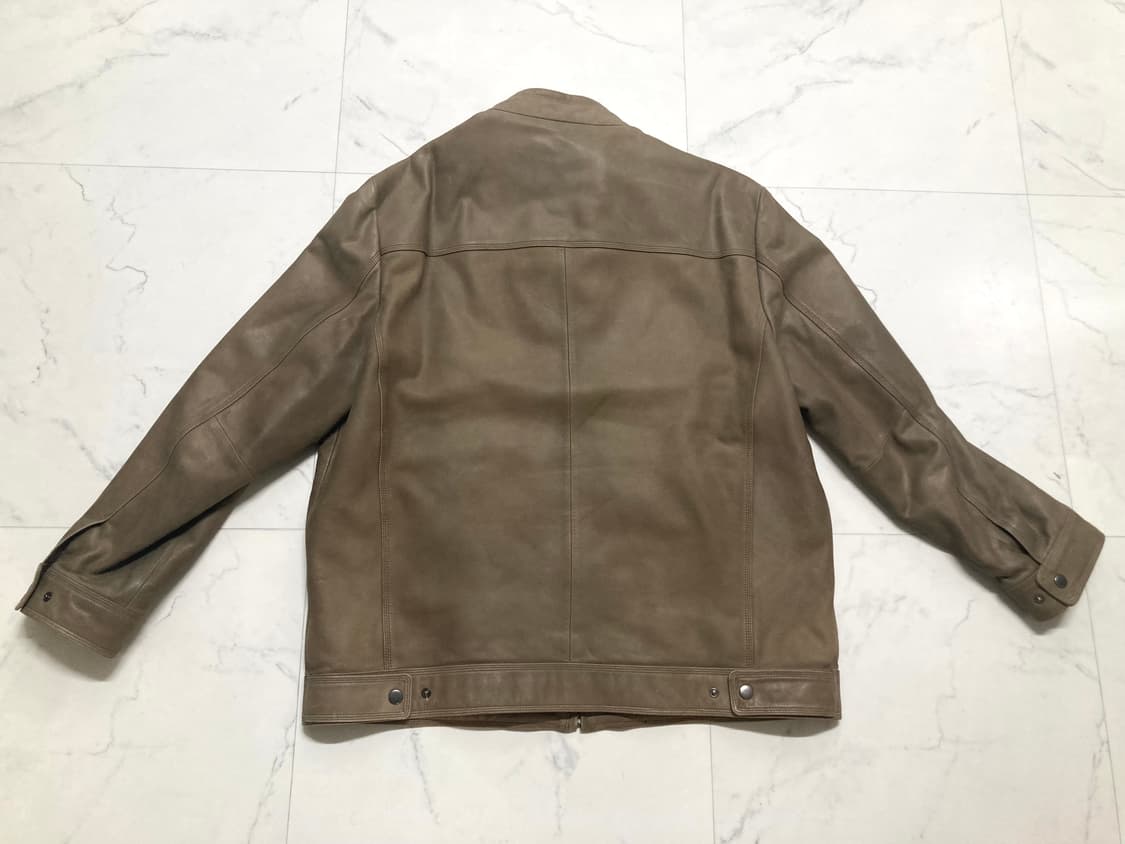 90s 생미셸 염소가죽 리얼 레더 자켓 100-105 상품이미지2