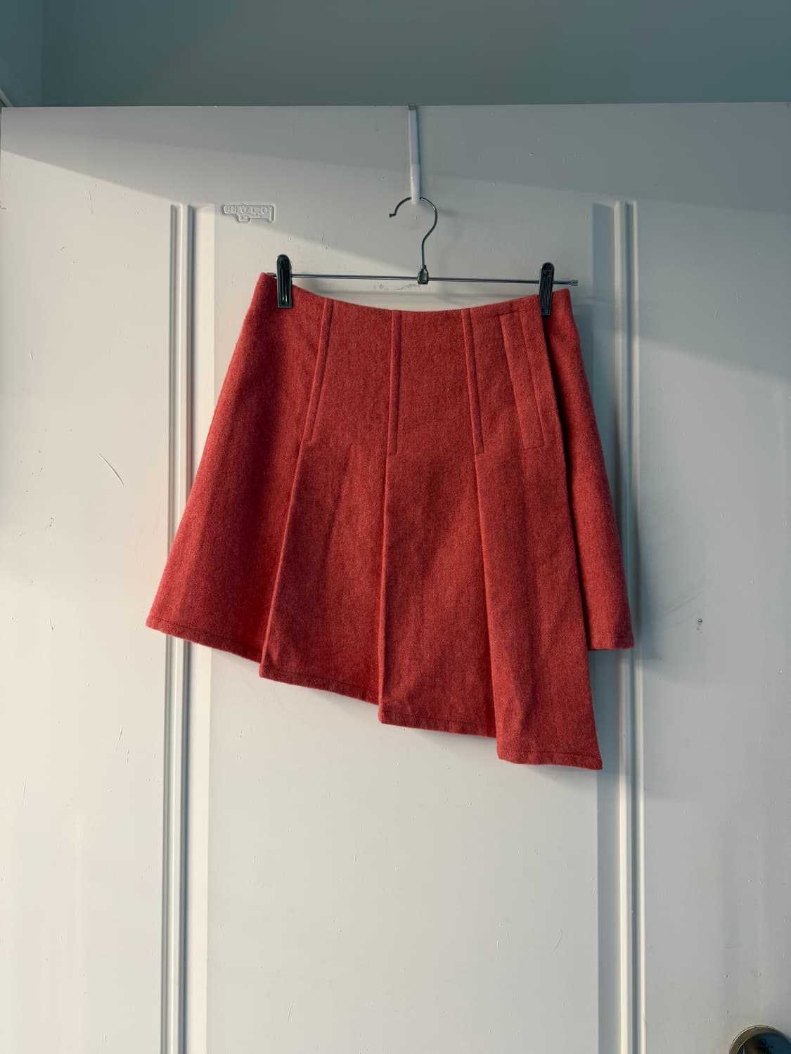 일본빈티지 핀턱 언발 랩스커트 상품이미지6