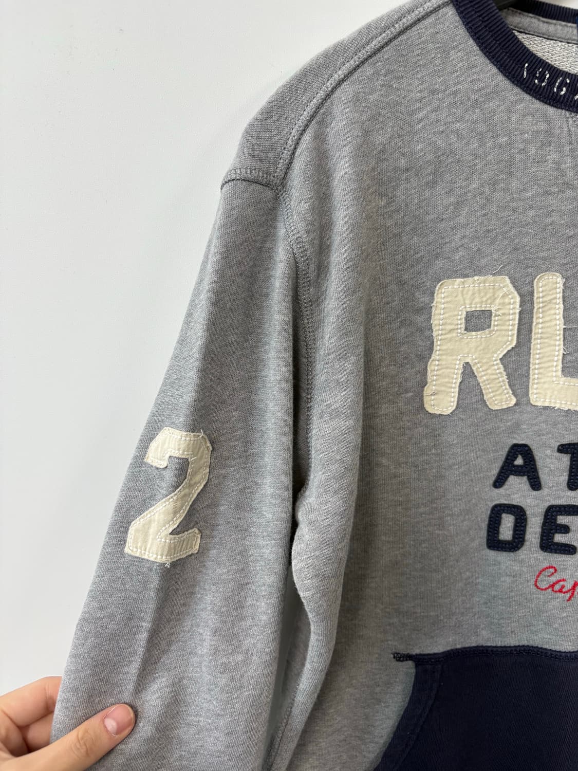 폴로 랄프로렌 패치 배색 맨투맨 상품이미지4