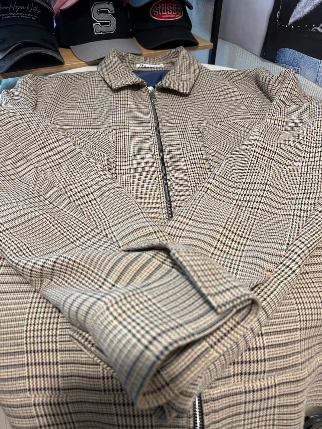 자라 체크 오버셔츠 자켓 상품이미지2
