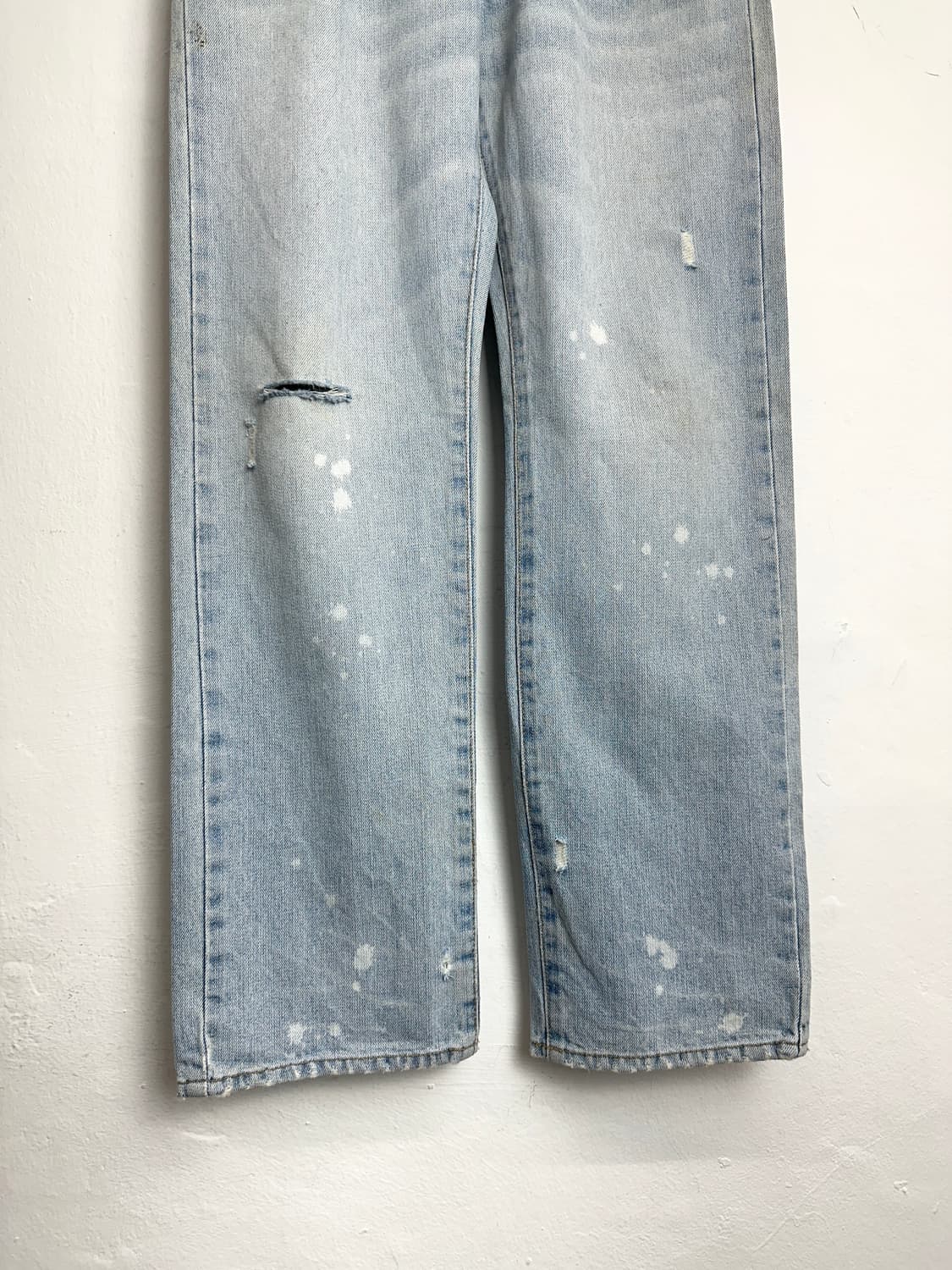 Moment Double Waist Distressed Denim Pan 상품이미지6