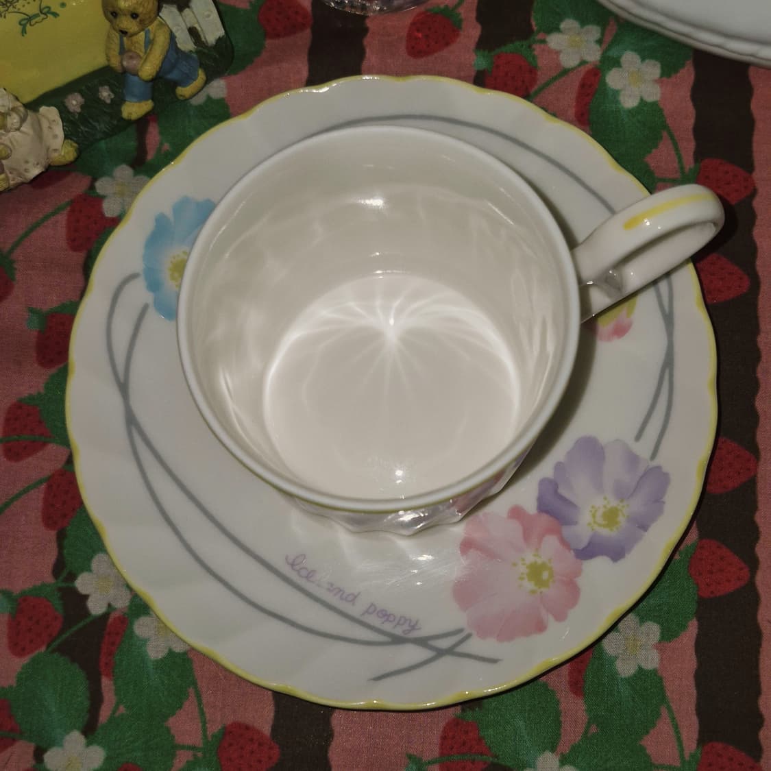 80s 노리다케 양귀비 스윌 찻잔 세트 1p 상품이미지9