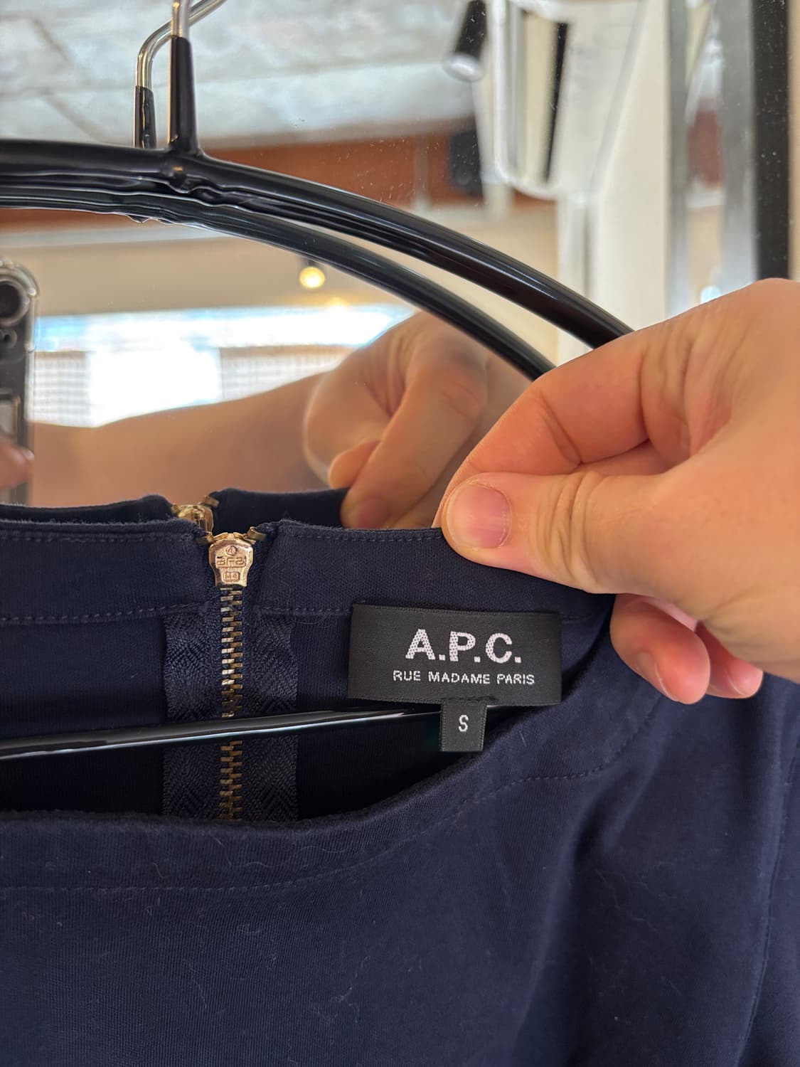 A.P.C. 아페쎄 네이비 라운드넥 원피스 상품이미지3