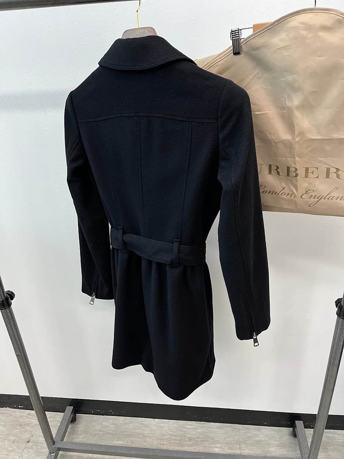 여) 버버리 런던 벨티드 캐시미어 코트  상품이미지7