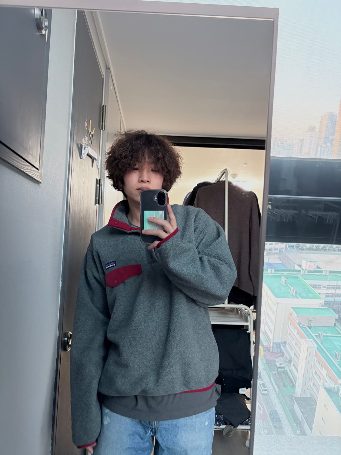 (M, 105) 파타고니아 신칠라 니켈(그레이)/레드 상품이미지3