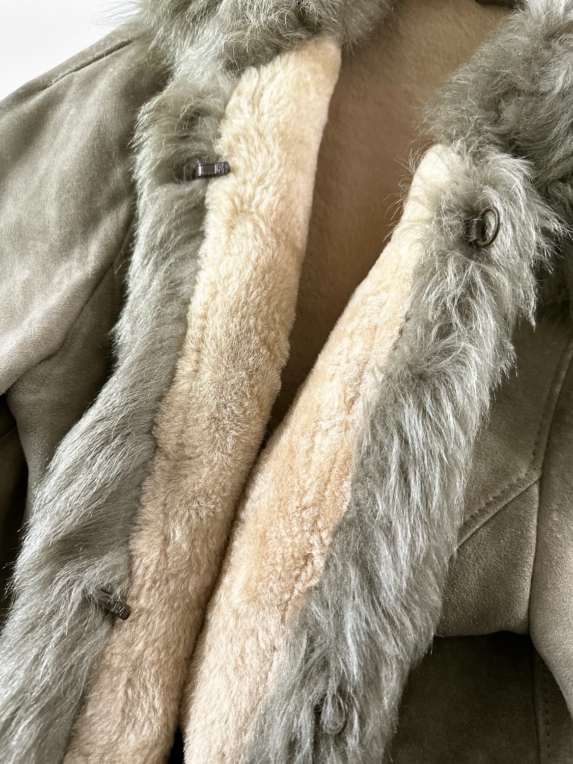 80~90s 빈티지 쉽스킨 시어링 무스탕 코트 상품이미지5