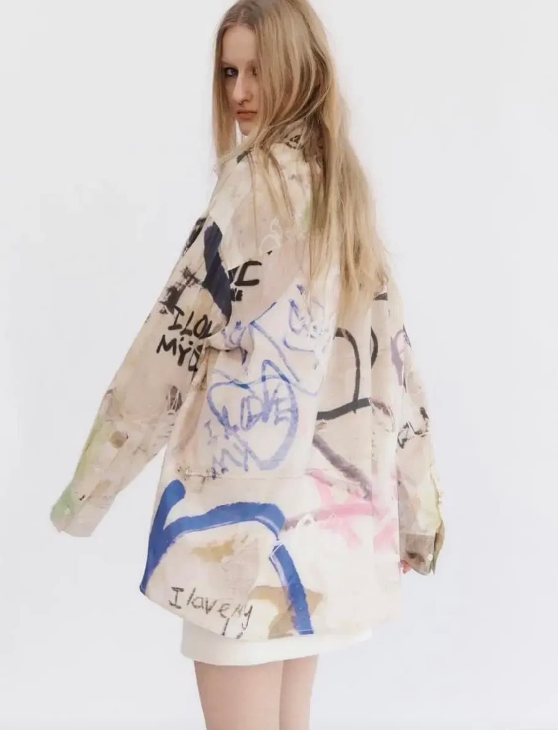 더오픈프로덕트 셔츠 OpenYY LOVE GRAFFITI SHIRTS 상품이미지2