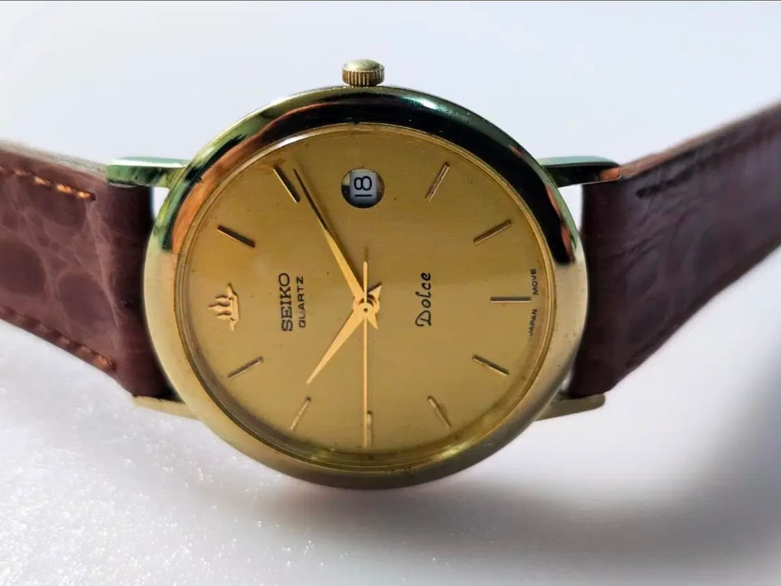 세이코 돌체(Seiko Dolce) 빈티지 금장 쿼츠 시계 상품이미지7