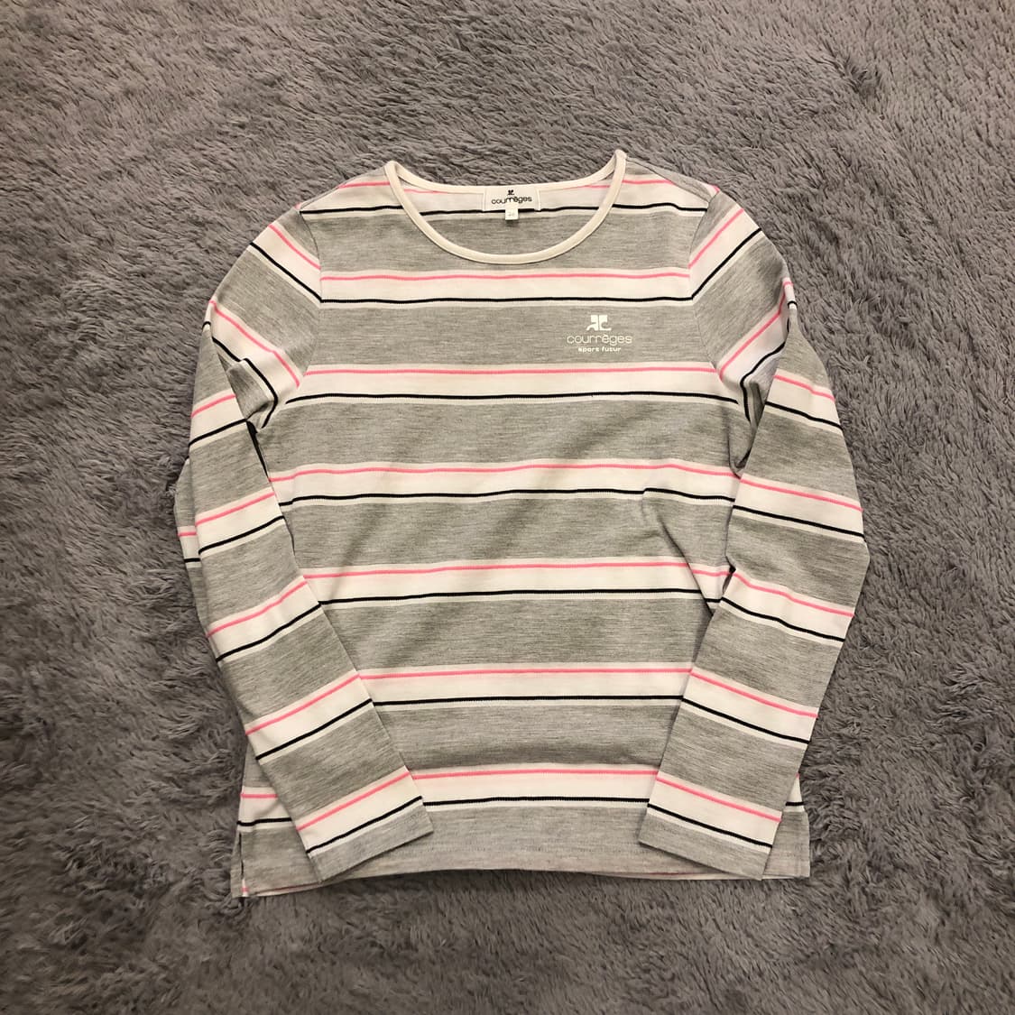 꾸레쥬 긴팔 티셔츠 38사이즈 (44-55) 상품이미지1