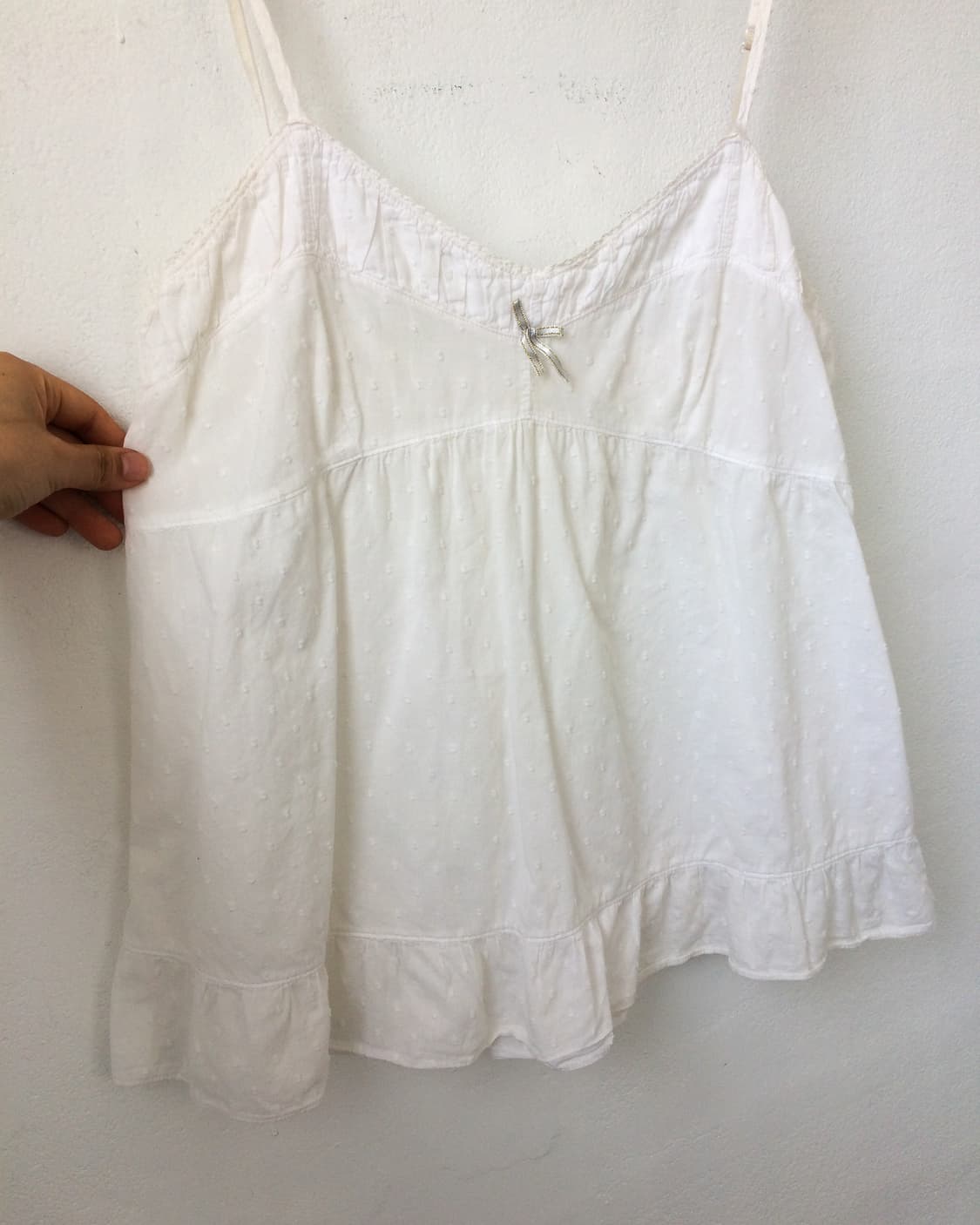 Dot patter frill sleeveless 상품이미지3