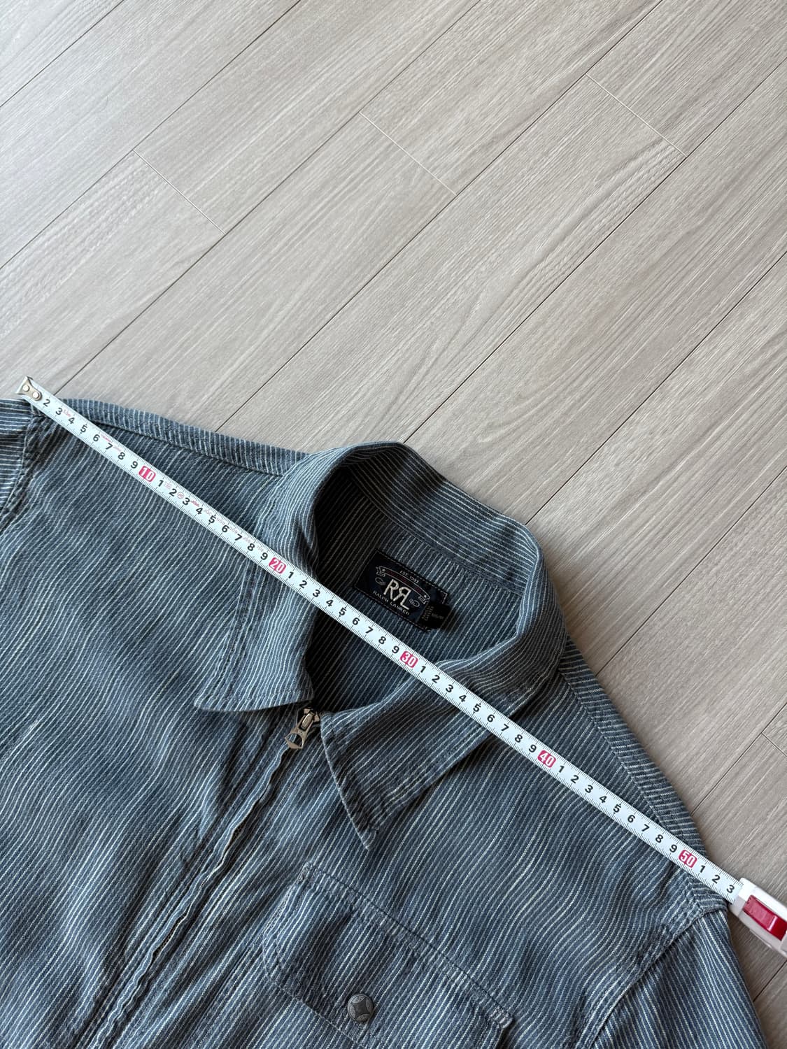 RRL 더블알엘 코튼 리넨 스트라이프 자켓 XL 상품이미지7