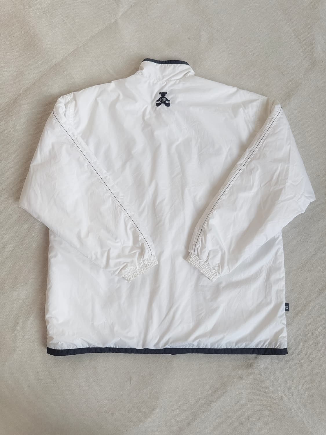 윌슨 곰돌이 화이트&네이비 바람막이 아우터 상품이미지7
