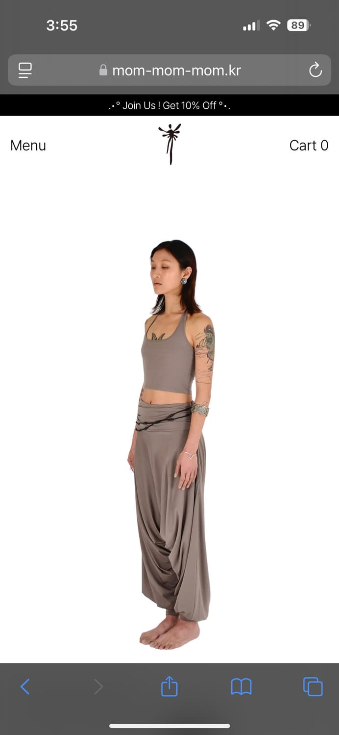 Mom. Seoul. Harem pants | Moss Green 상품이미지2