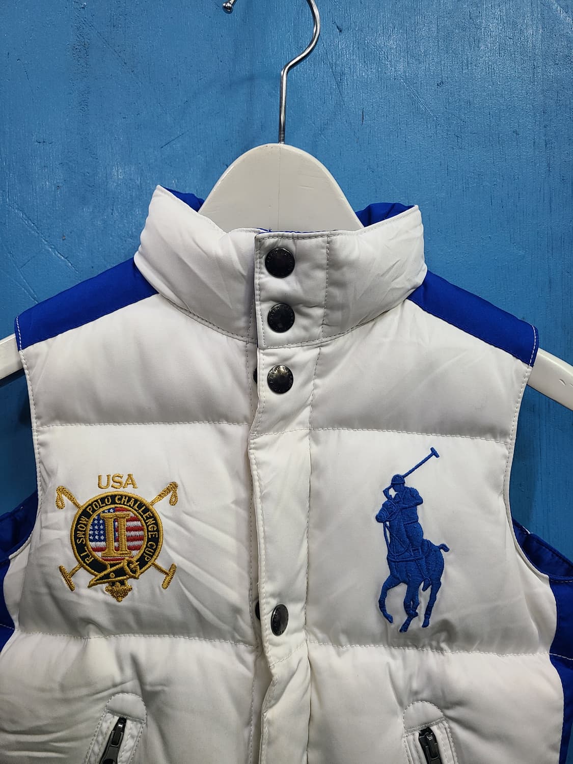 USA 빅로고 폴로 미니미 패딩조끼 상품이미지2
