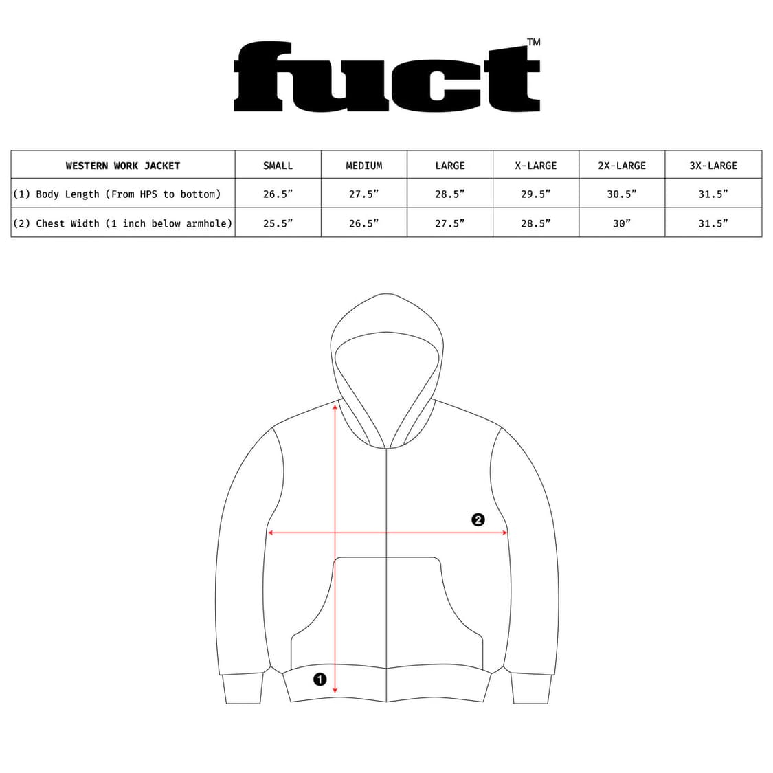 fuct 퍽트 렌치 후드 자켓 네이비 XXL 상품이미지9
