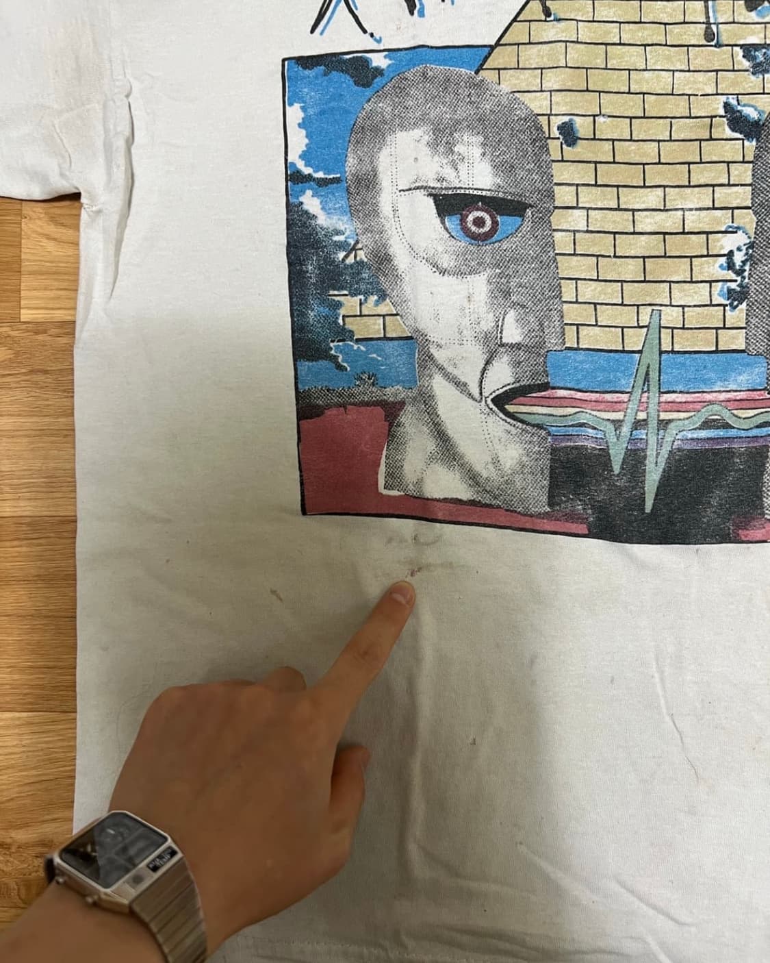 90s pink floyd t shirt thrashed 상품이미지2