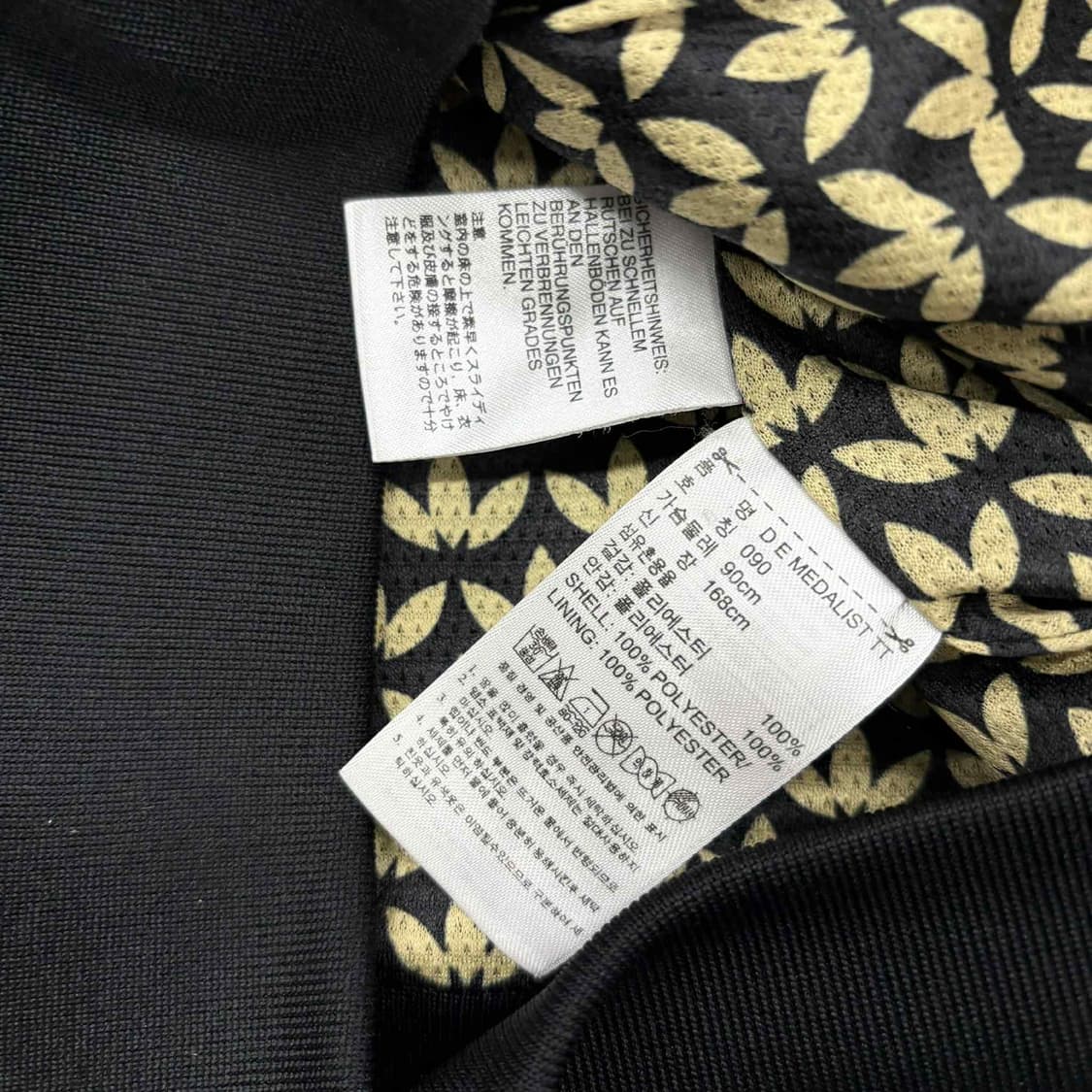 아디다스 검금 세미크롭 걸즈 트랙탑 희귀져지(90) 상품이미지4