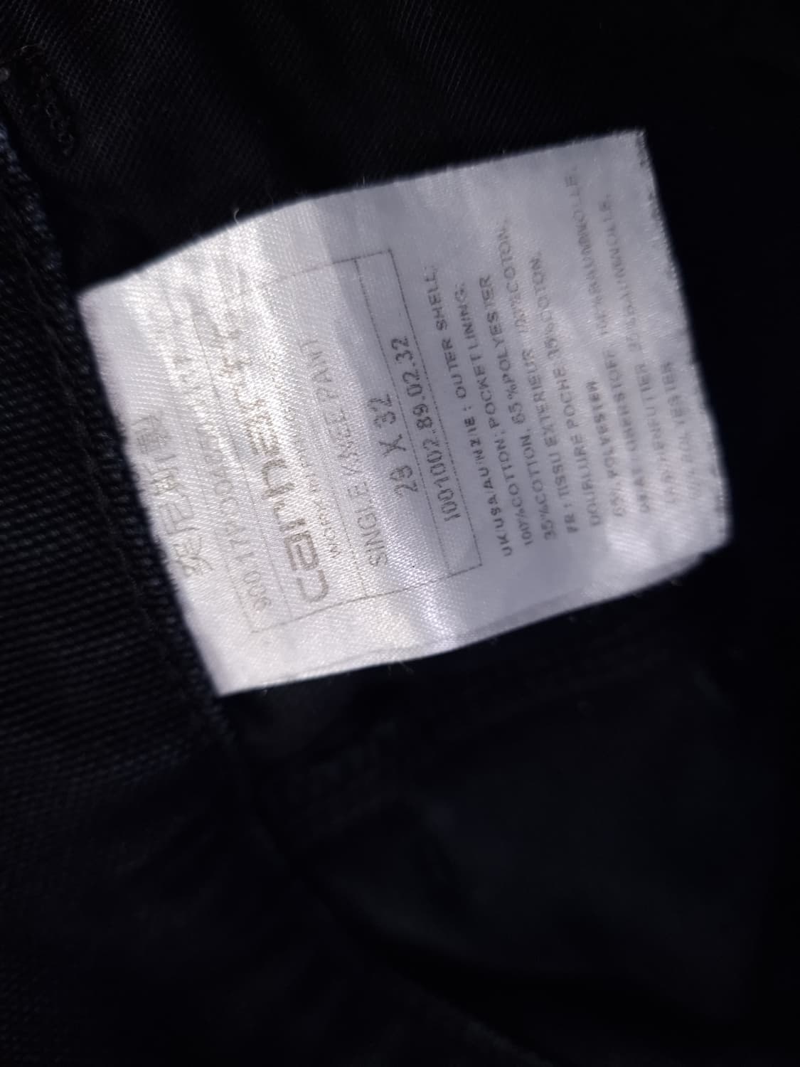 오리지날 칼하트 싱글니 카펜터 워크 팬츠 상품이미지5