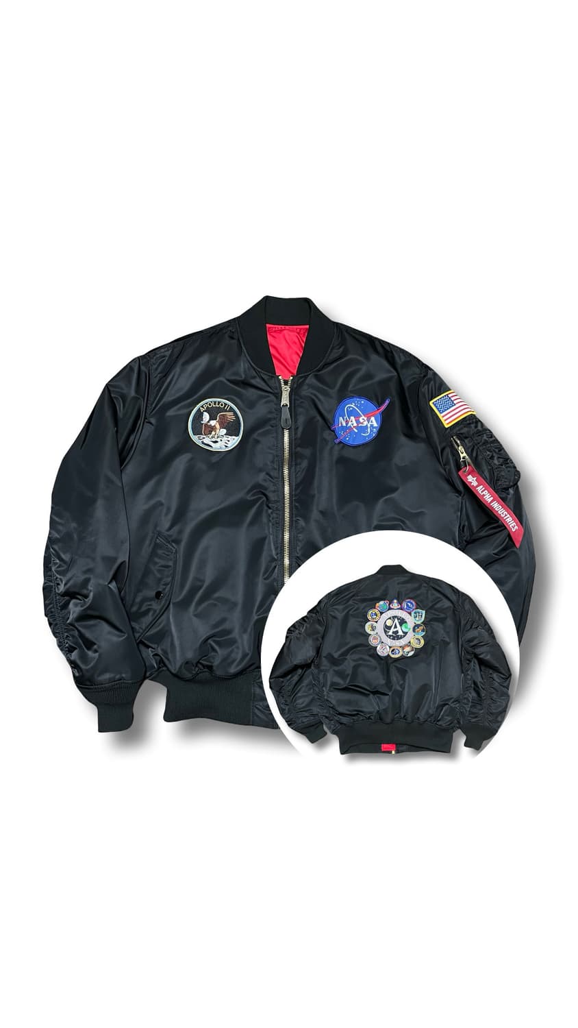 [2XL] 알파인더스트리 NASA MA-1 아폴로 항공자켓 봄버자켓 상품이미지1