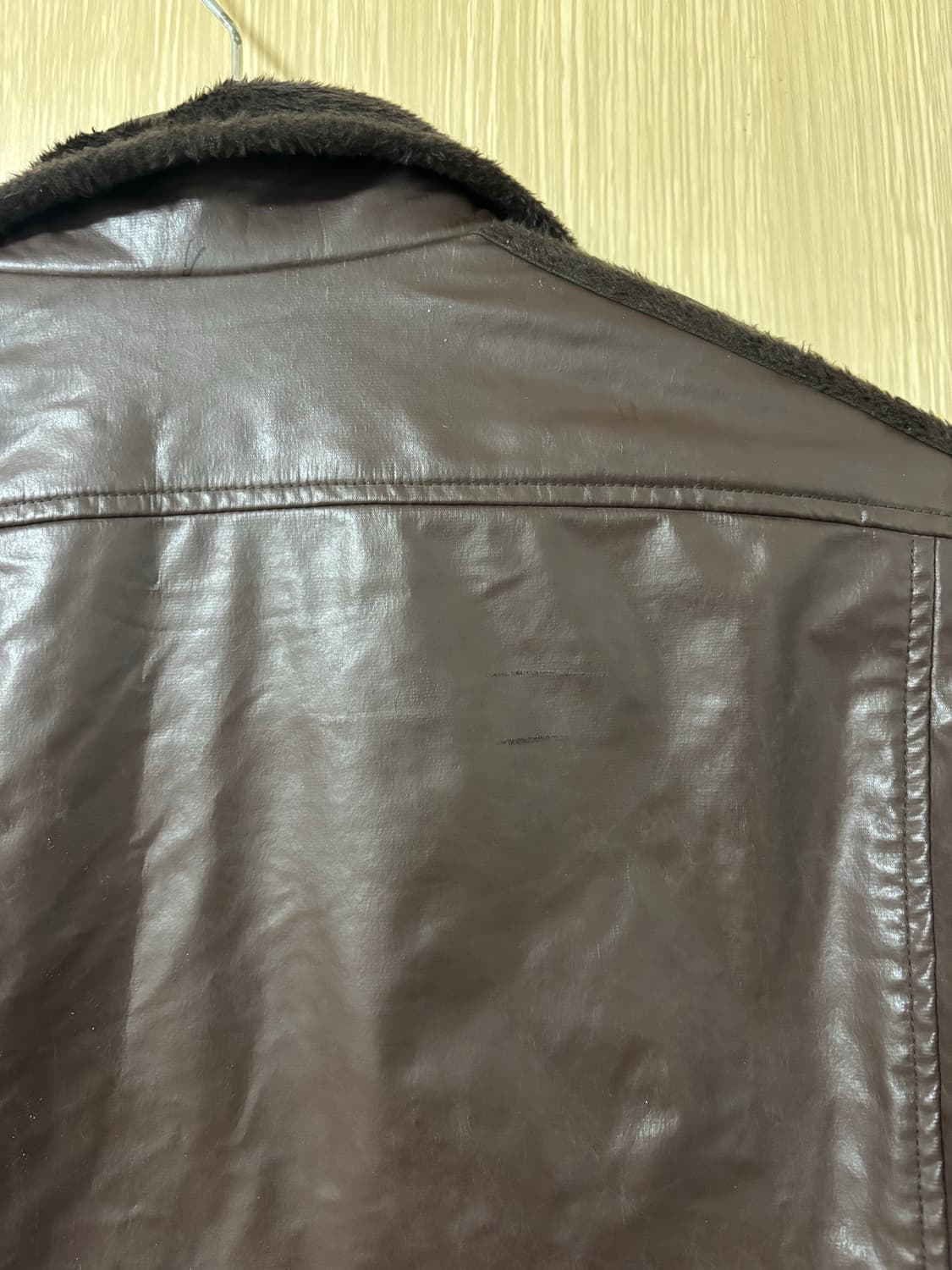 아디다스 브라운 레더 퍼 자켓 상품이미지10