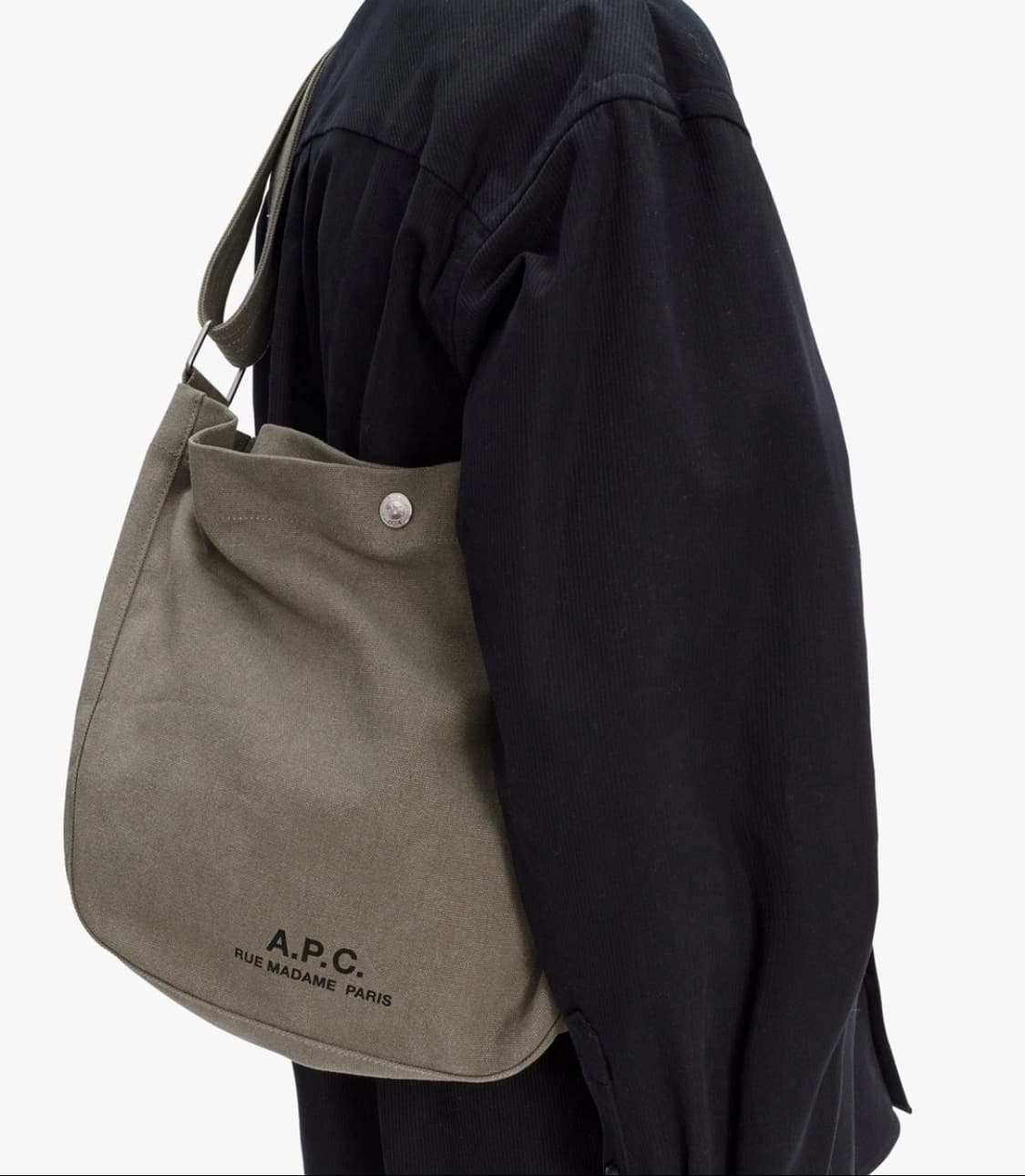 (새상품60%할인)APC 아페쎄 정품 남녀공용 저널 숄더백 카키 상품이미지6