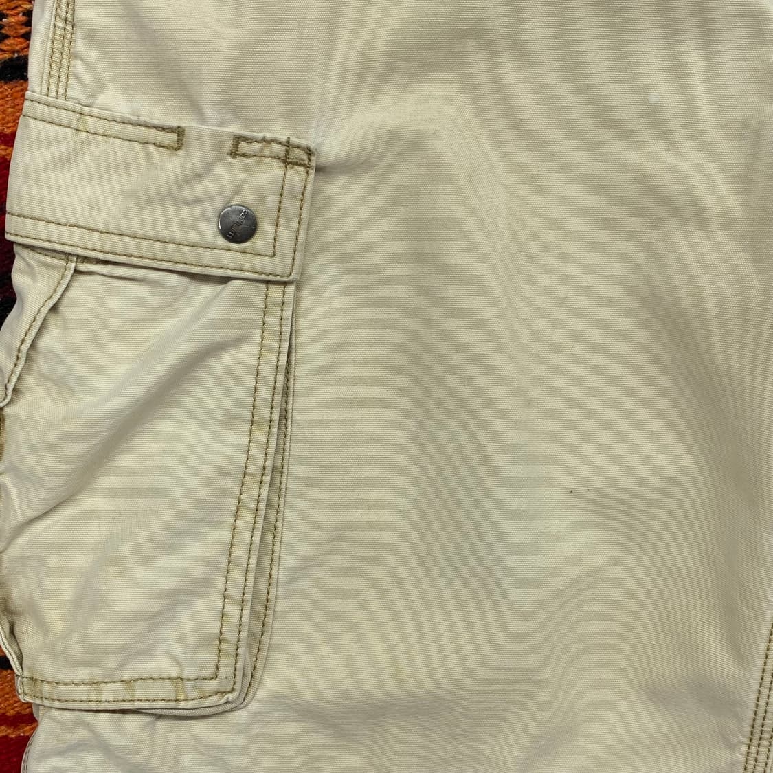 미국빈티지 칼하트 워크 카고반바지 상품이미지3