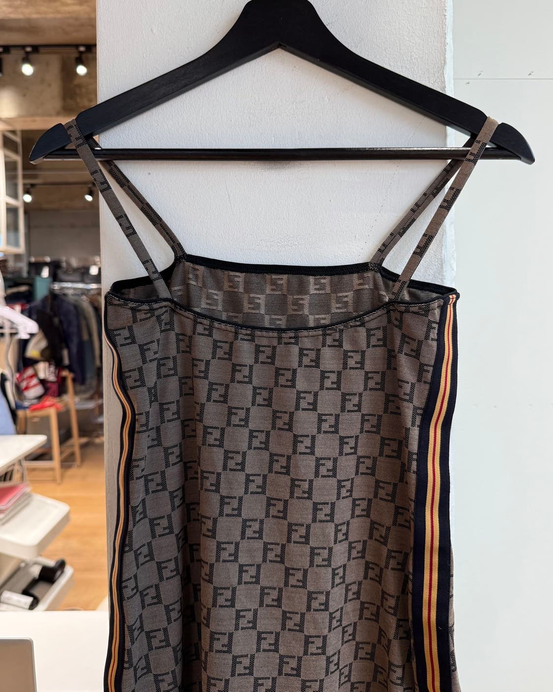 펜디 브라운 주카 슬리브리스 원피스  상품이미지6