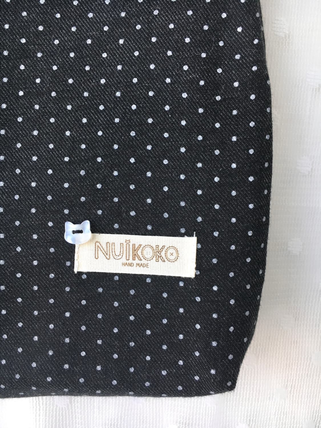 [HAND MADE] 핸드메이드 고양이 도트 크로스백 모리걸 상품이미지6