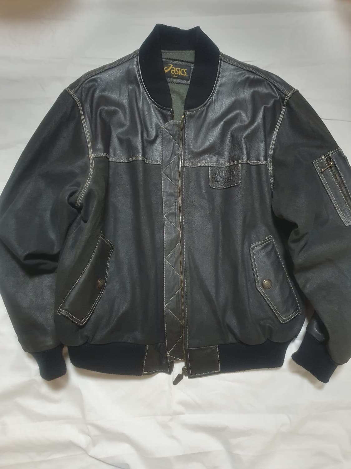 아식스 ZUMD 소가죽 자켓 100사이즈 상품이미지1