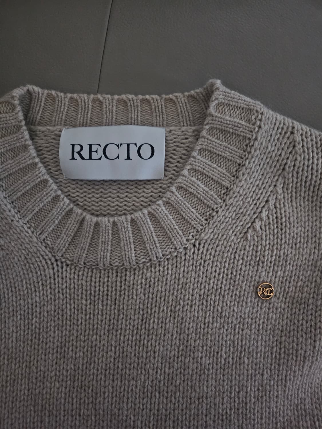 [거의 새것] recto 렉토 스웨터 니트 티셔츠 L 상품이미지2