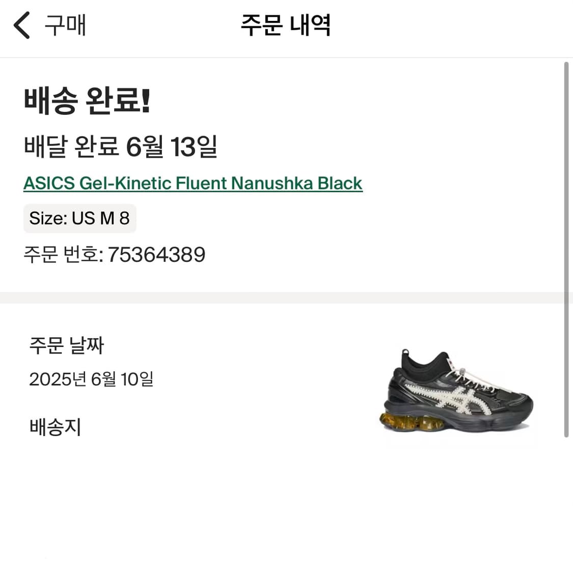 아식스X나누시카 260 US8 상품이미지5