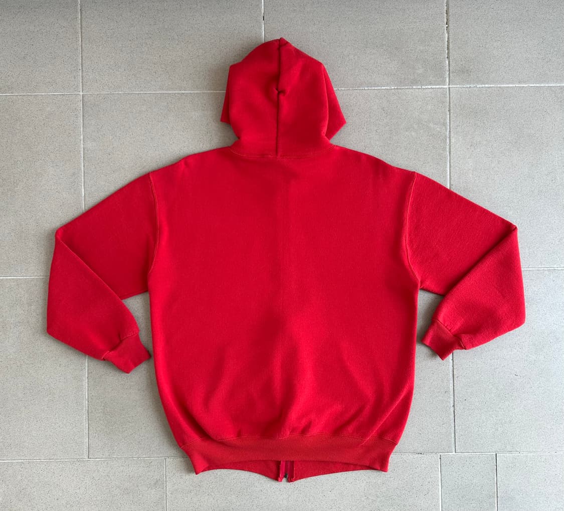 90s 빈티지 러셀 후드집업 레드 XL USA 상품이미지2