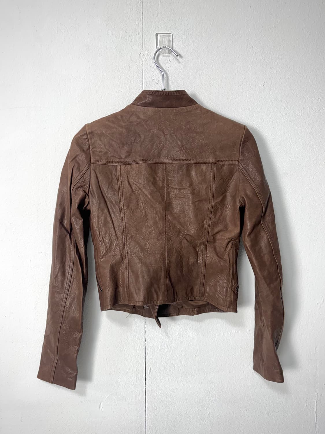 VOV brown lambskin leather jacket 상품이미지4