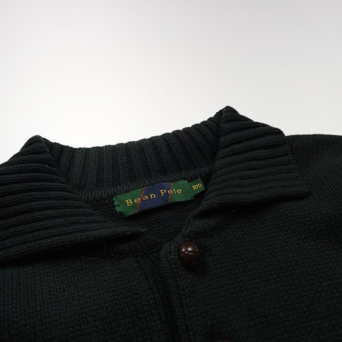 빈폴 쿼터 버튼 미니멀 카라넥 스웨터 카키 (XL) 상품이미지5