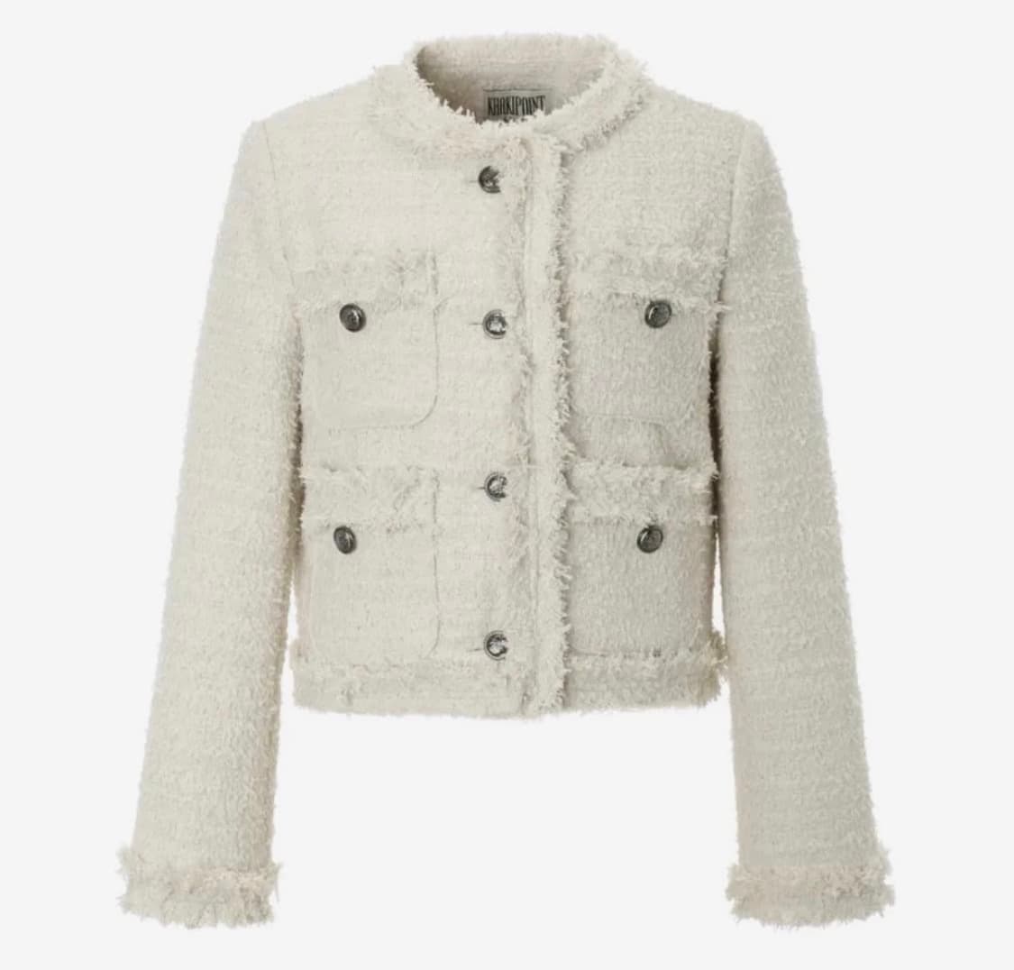 카키포인트 트위드 아이보리 상품이미지2