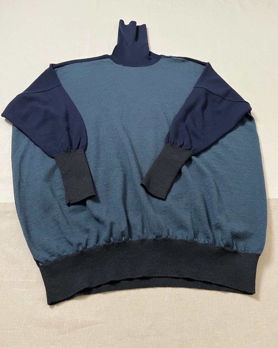 마르지엘라 mm6 컬러블록 터틀넥 니트 margiela 하이넥 상품이미지3