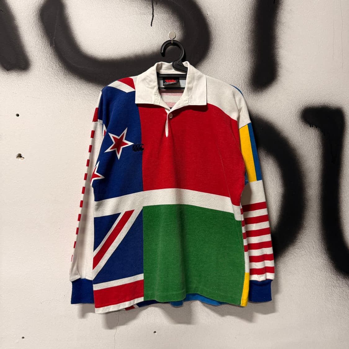 VTG 빈티지 뉴질랜드 풀 프린팅 pk 카라 롱슬리브 상품이미지1