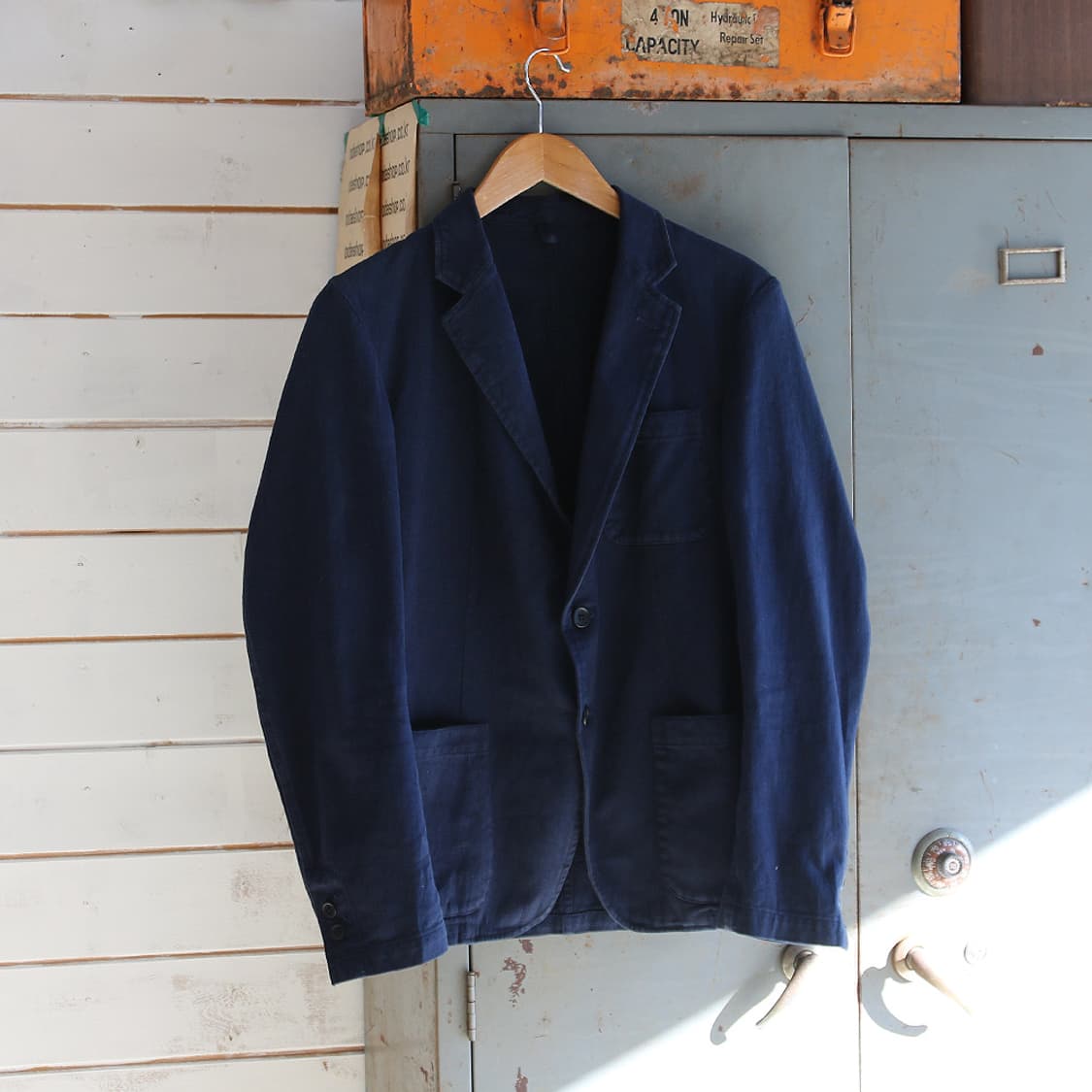 (착용컷) THREE BLIND MICE 코튼 블레이져 (남성용 93) 상품이미지2