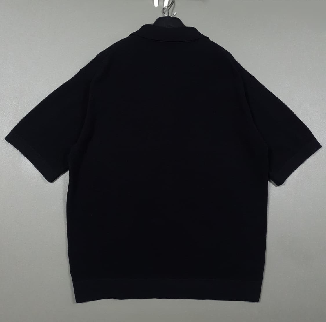 A.P.C 아페쎄 반팔 니트 카라티 폴로 피케 셔츠 스웨터 블랙 L 상품이미지7