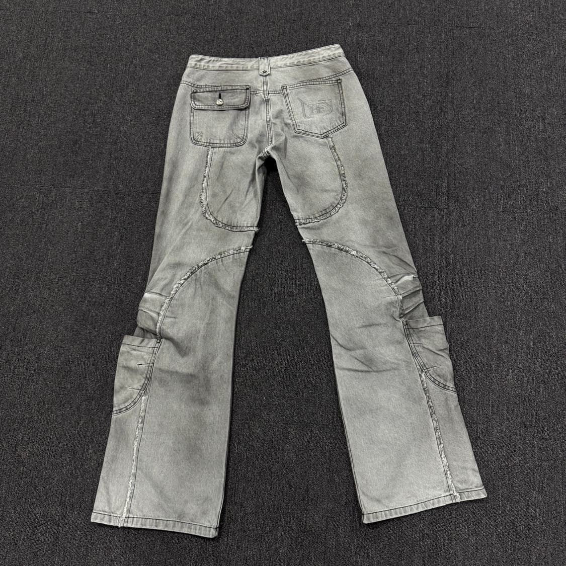 Yeel leey 셔링 컷 부츠 데님 팬츠 상품이미지5