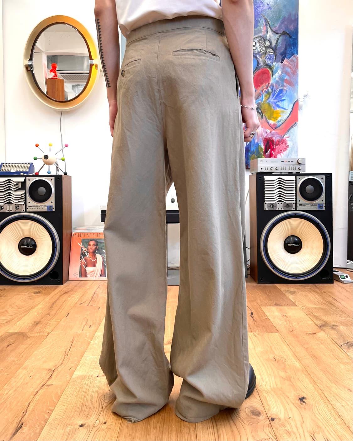 [44] 라프시몬스 와이드 울 팬츠 상품이미지3