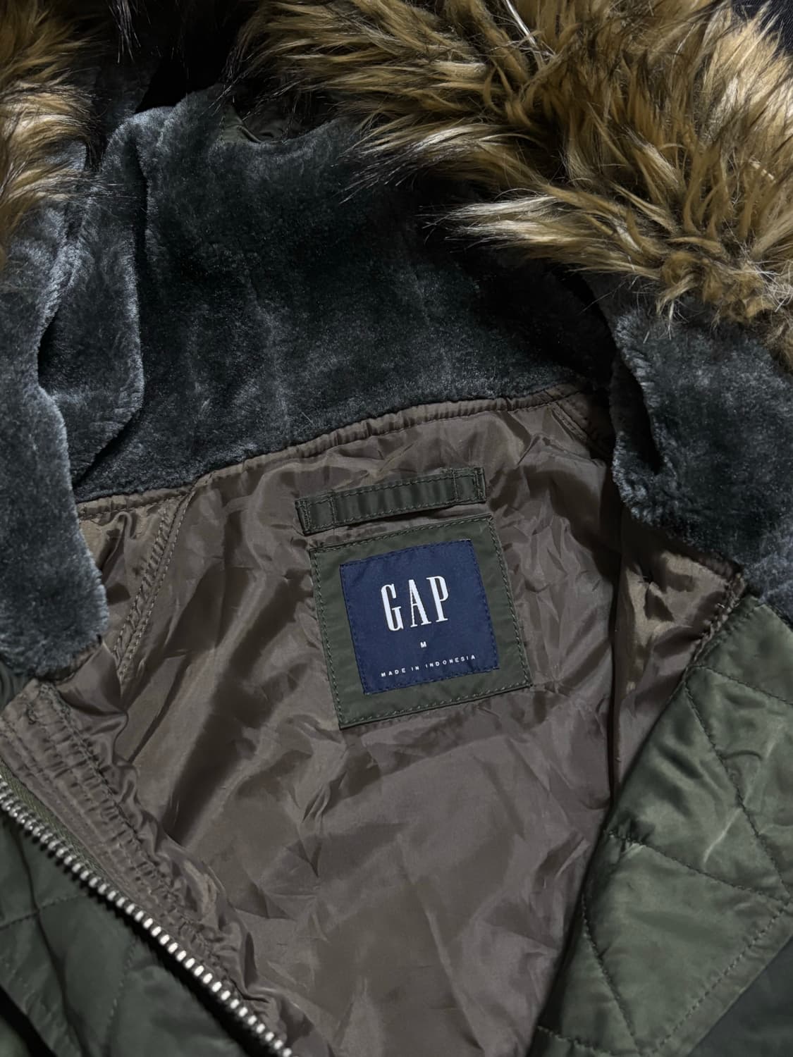 갭 카키 퍼 야상 점퍼 상품이미지5