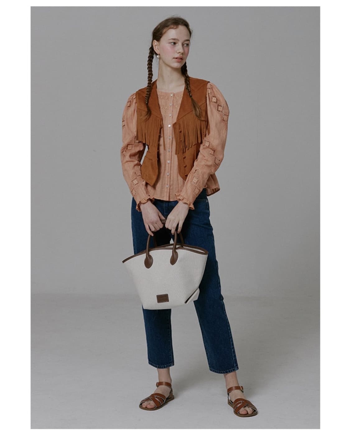 보카바카 레이스 블라우스 상품이미지3