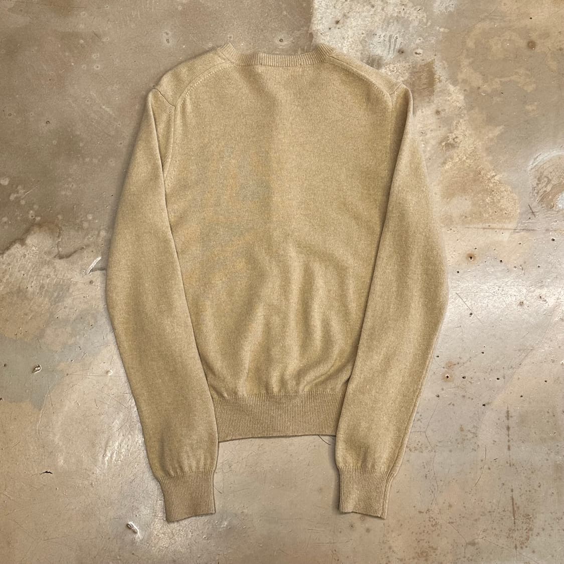 M 꼼데가르송 여성용 블랙하트와펜 베이지 울 가디건 상품이미지3