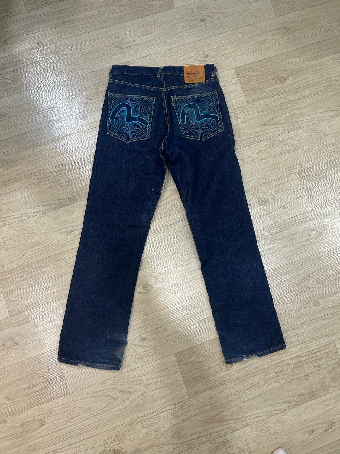 에비수 진청 워싱 데님 상품이미지1