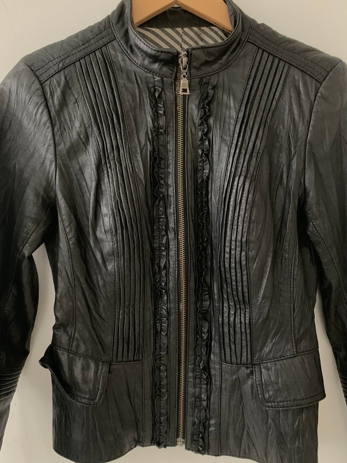 Slim fit Leather JK 상품이미지6