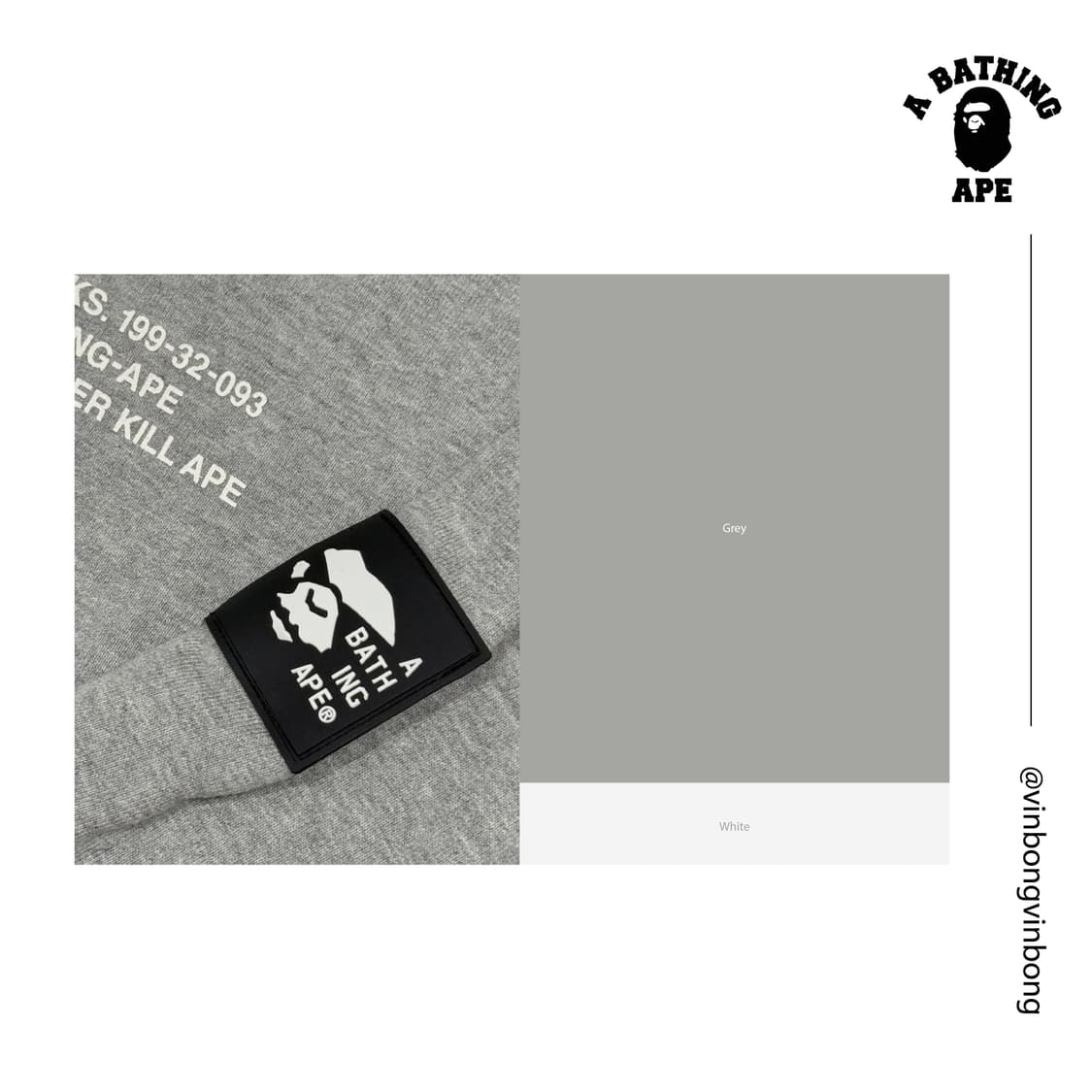 베이프 샤크와이드 풀오버 후드티 상품이미지5