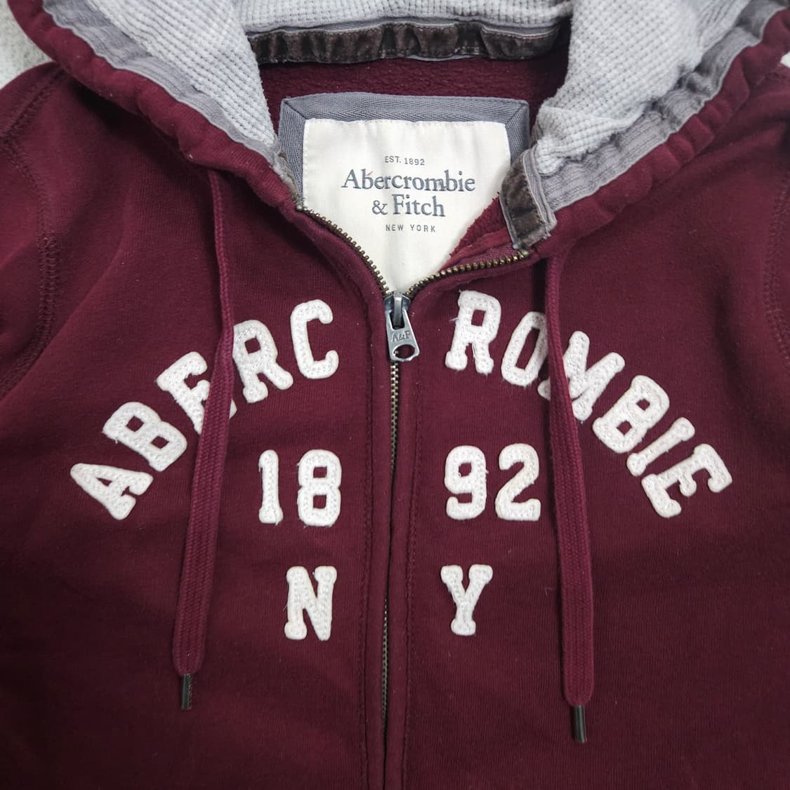 아베크롬비 아치 로고 후드 집업 S 딱붙핏 상품이미지2